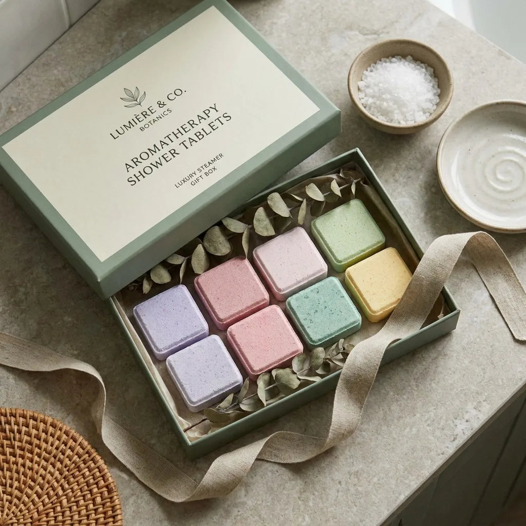 Sunday Reset Shower Ritual Gift Box - 8-Piece Aromatherapy Steamers