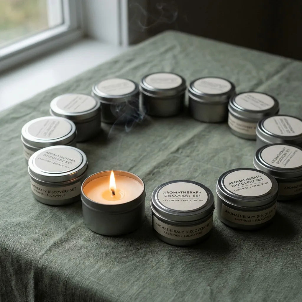 Aromatherapy Discovery Set - 16-Piece Natural Soy Wax Scented Candles