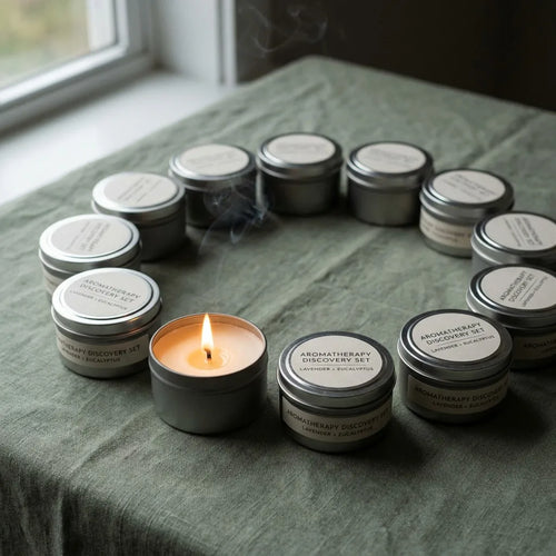 Aromatherapy Discovery Set - 16-Piece Natural Soy Wax Scented Candles